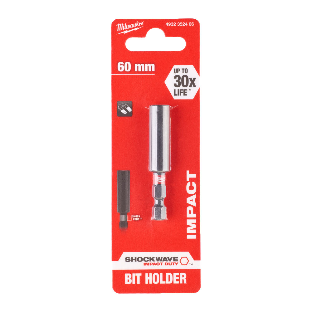 Prolongador magnético con inserción 1/4" Hex 60mm