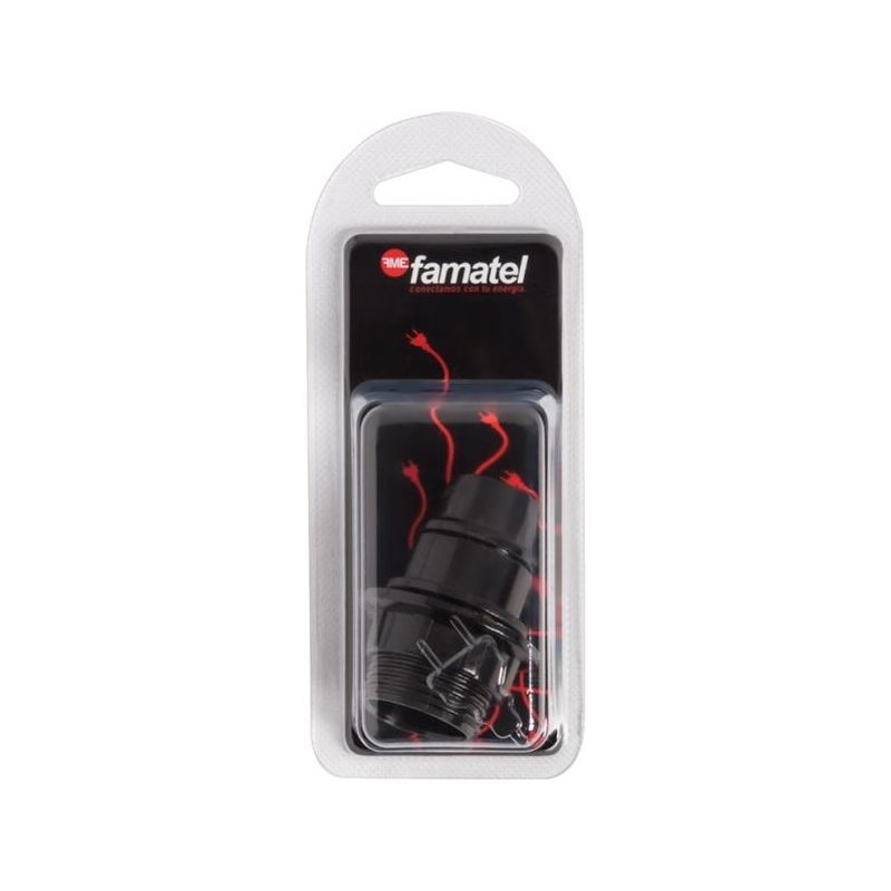 PORTALAMPARAS ELEC 60x147x50 ROSC+ARAN E14 BAQUEL NE FAMAT  