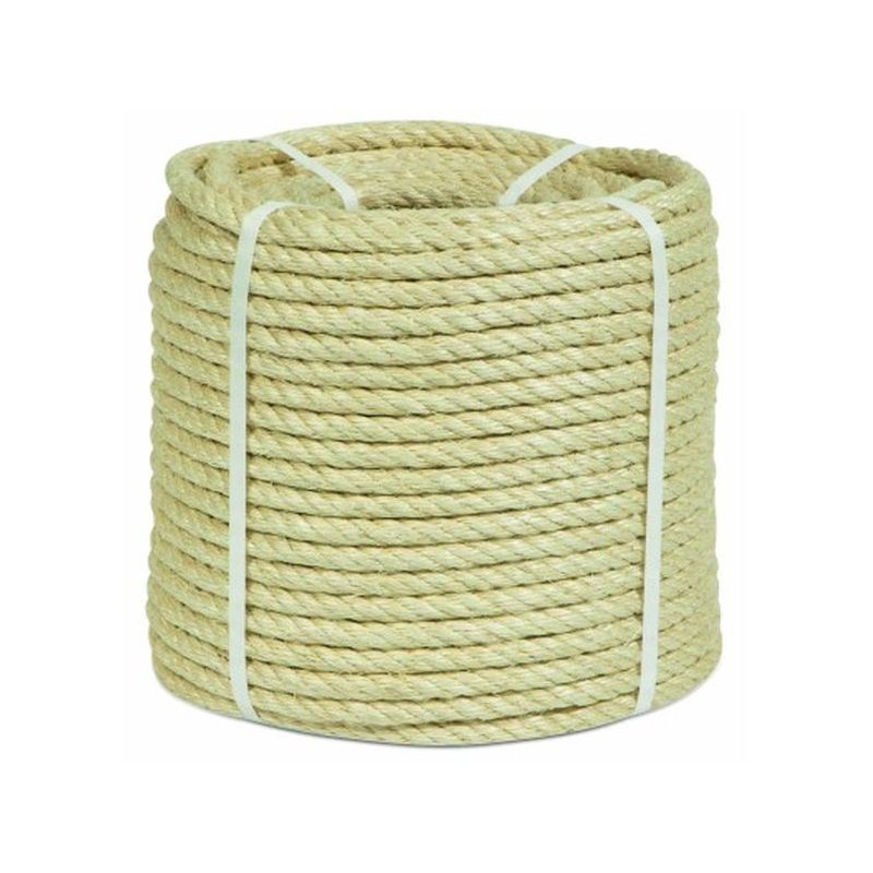 CUERDA TORCIDA 12MM SISAL NAT 4 CABOS HYC 100 MT            