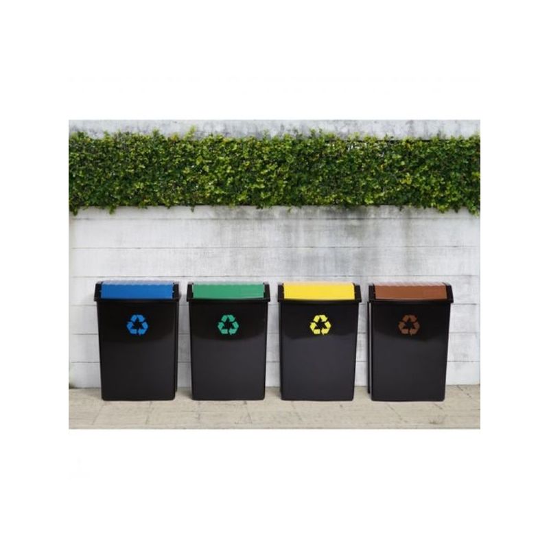 CONTENEDOR RECIC. 50 LT 40X35,5X57,5CM TATAY PL AZUL 1102300