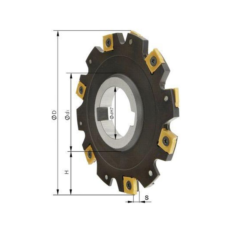 Fresa de disco sin reborde Z8 D 80x6 mm