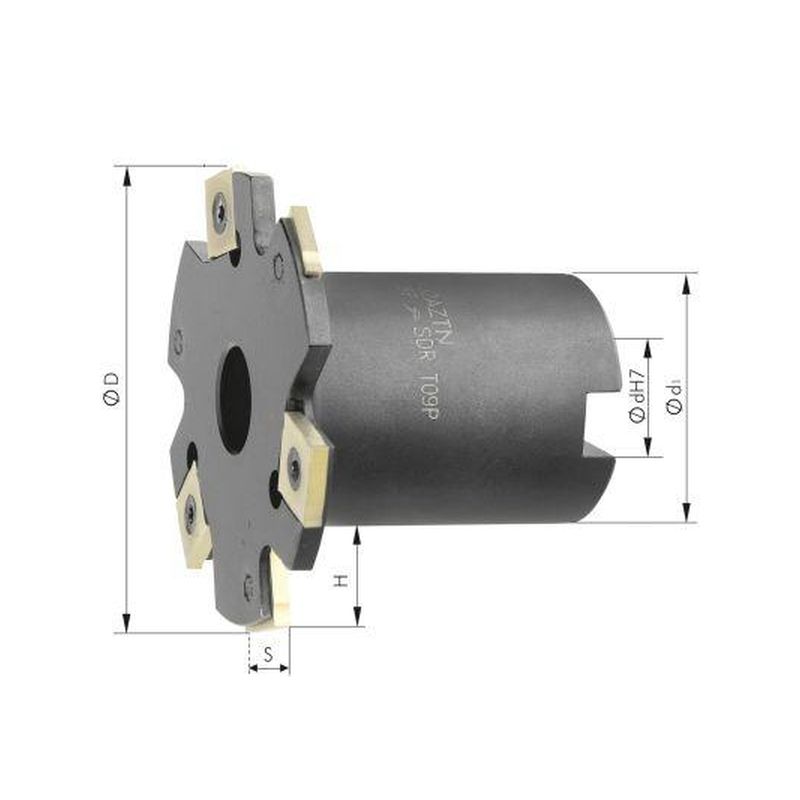 Fresa de disco con reborde Z8 D 63x4 mm