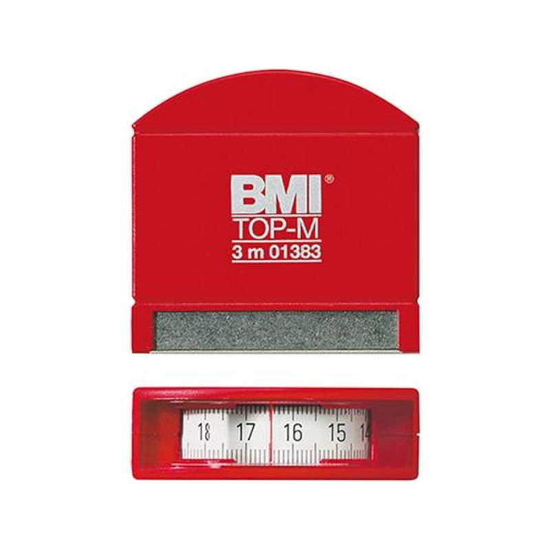 Cinta metrica de bolsillo blanca consuela de acero fino3mx13mm BMI