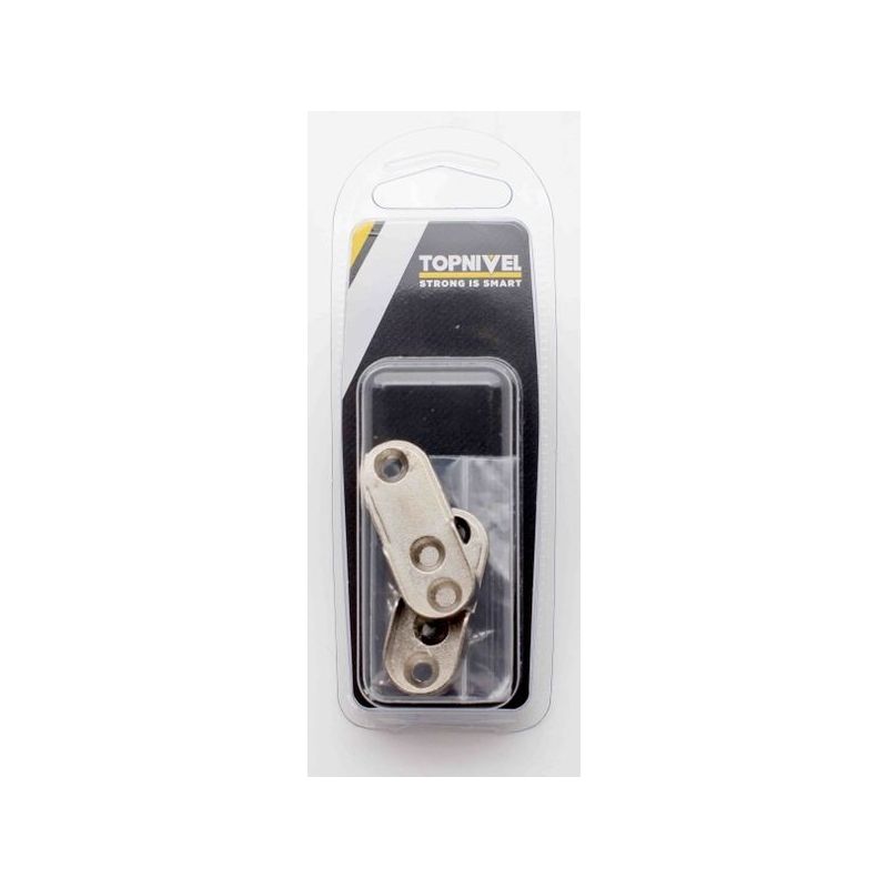 SOPORTE BARRA ARM. LATERAL 15MM OVAL ZAMAK NIQ 2 PZ