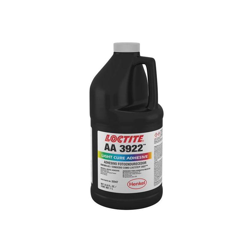LOCTITE AA 3922 LC M/L ADHESIVO DE GRADO MÉDICO CURADO UV Botella 1 l