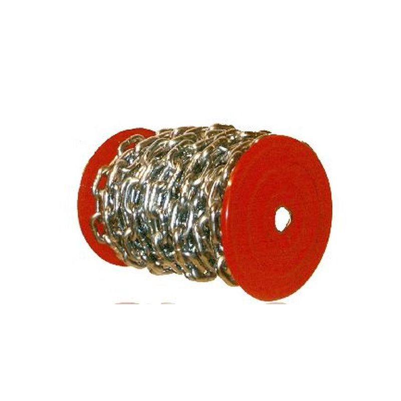 CADENA IND 9MM BOBINA 15MT 25KG ESL.RECTO 9-MM-Z-BOBINA CINC