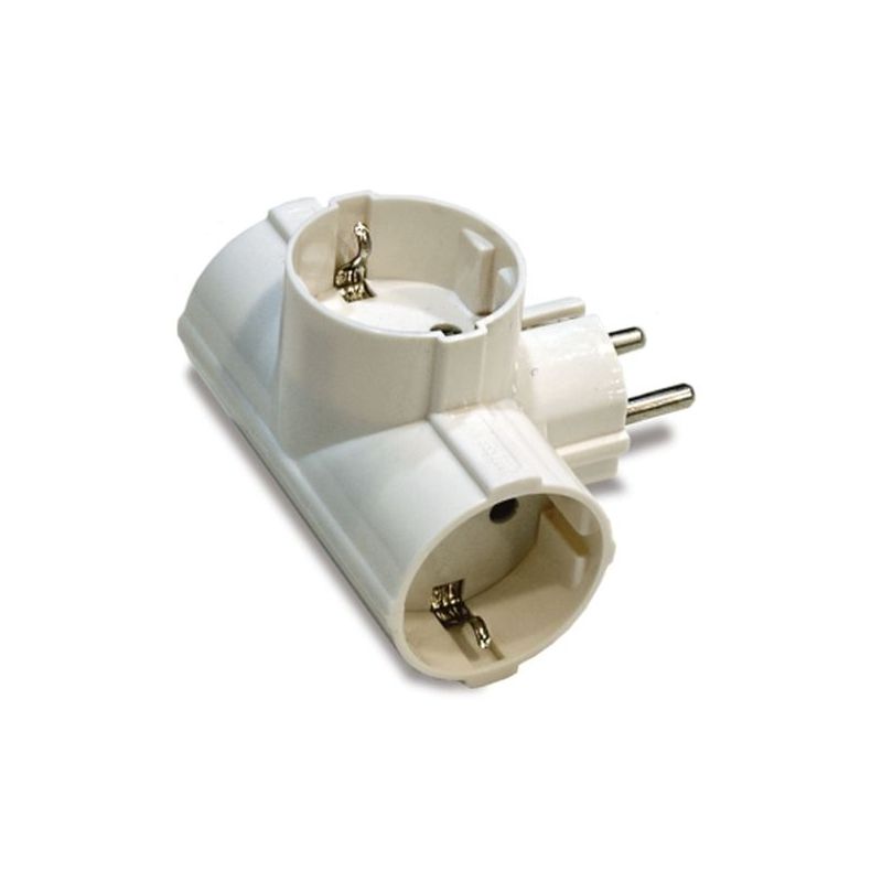 ADAPTADOR ELEC 79x83x63 TT 16A-250V TRI LAT POLIC BL FAMAT