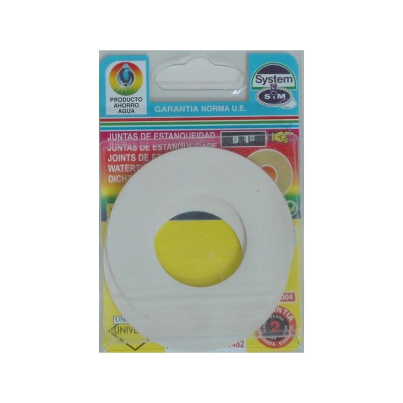 JUNTA FONTAN PLANA 1" LAVABO GOMA S&amp;M 2 PZ