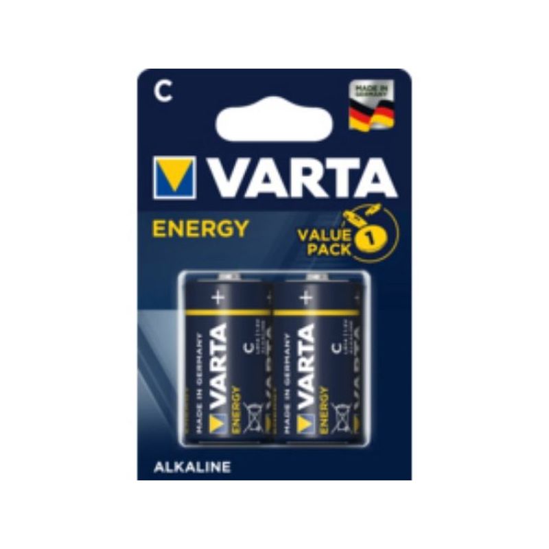 PILA ALCALINA LR14 1,5V ENERGY VARTA 2 PZ