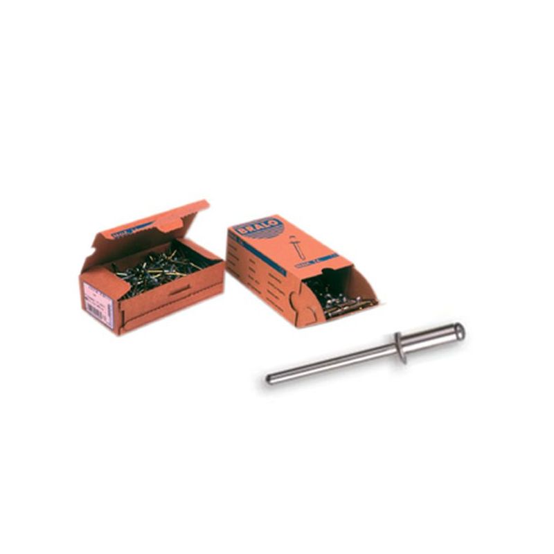 REMACHE FIJ ESTAND. 4X25MM ALU ALUM BRALO 250 PZ