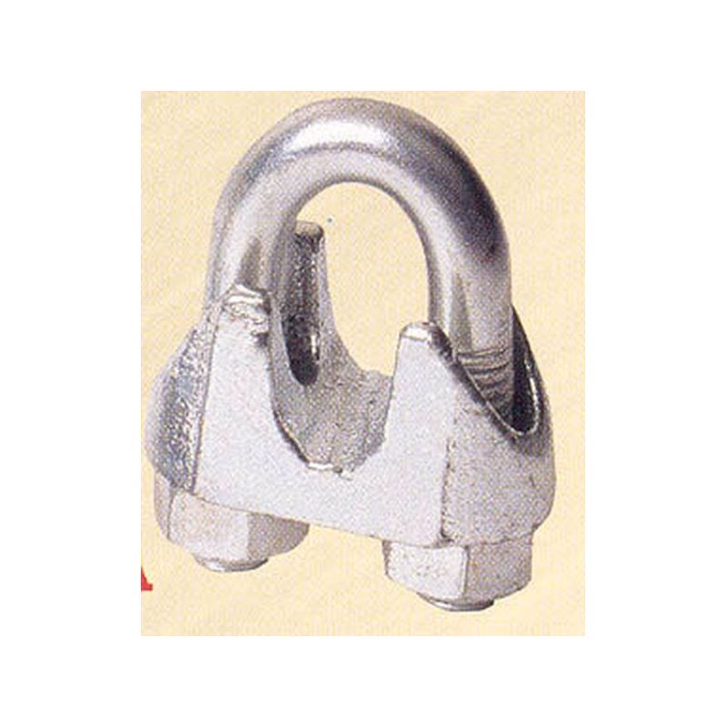 SUJETACABLE SUJ 741 1/4"Ø6 ACERO GALV GARRA 25 PZ