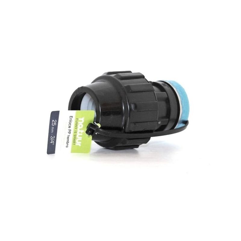 ENLACE RIEGO MANG H Ø 25MM-3/4" ROSC FIT PP NATUUR
