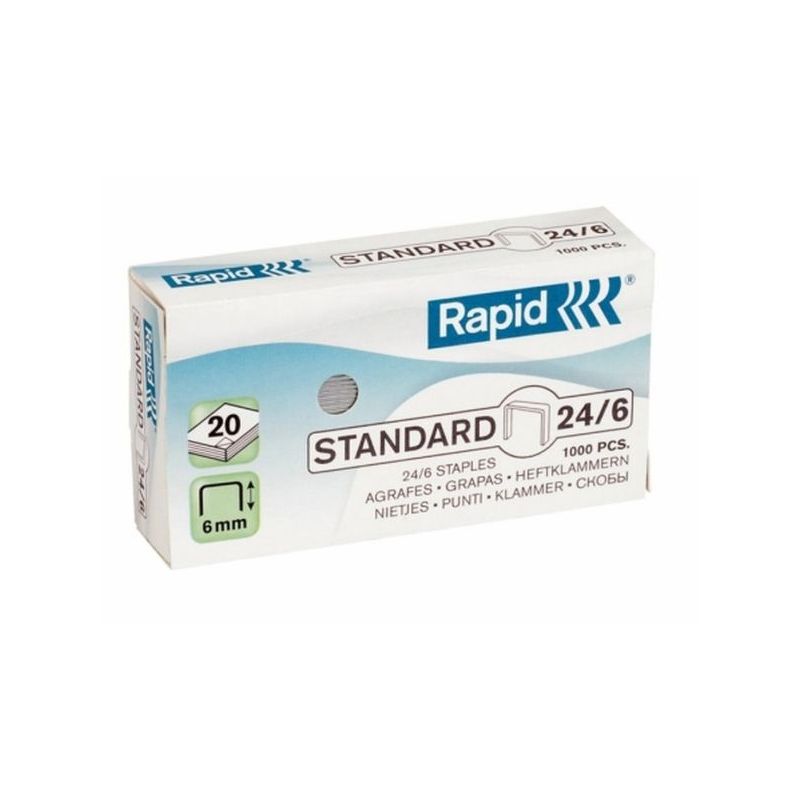 GRAPA GRAPADORA MODELO 24 RAPID ACERO GALV GALVANIZADO 24855