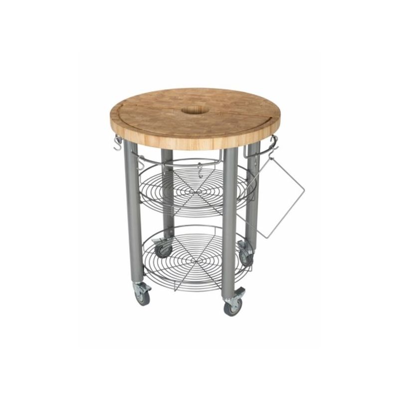 CARRO COC 76X91CM RDO ACERO/MADERA CHRIS&amp;CHRIS
