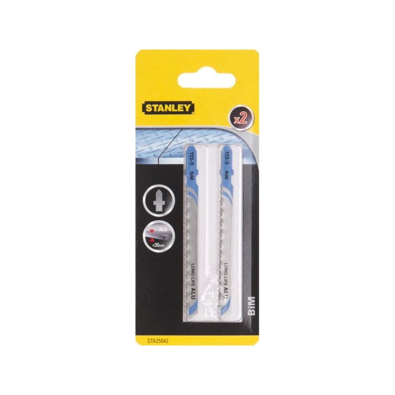 HOJA SIERRA CALAR ACERO <10MM VAST."T" C/RECTO STANLEY 2 PZ