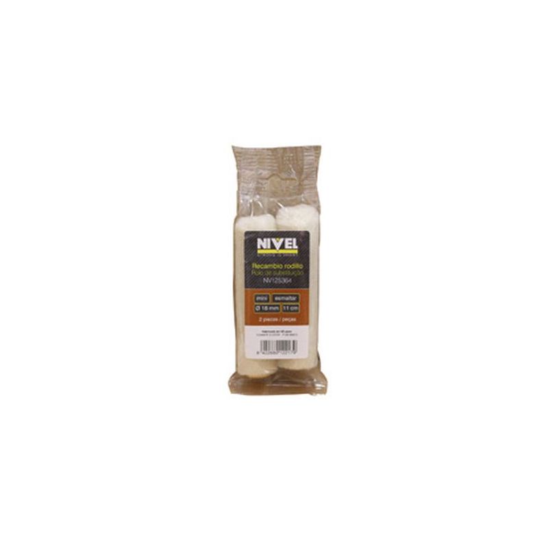RODILLO PINT R/MINI 2 PZ 11 CM ESMALT/BARN DISOL. NIVEL