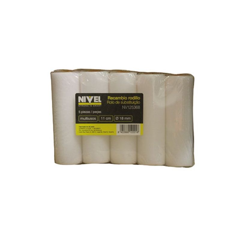 RODILLO PINT R/MINI 5 PZ 11 CM MULTIUSOS PORO 0 NIVEL