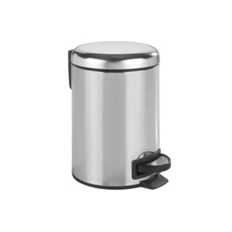CUBO BAÑO C/PEDAL 3LT-17X25CM AC BL LEMAN WENKO