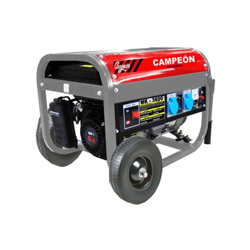 GENERADOR GASOLINA 6,5 CV 2,8KVA 15LT MK3600 CAMPEON 0