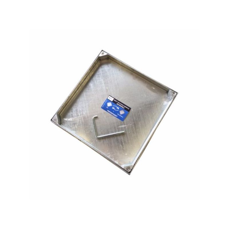TAPA FONTAN 50X50CM HERMETICA RELLENABLE ACERO GALV B-125 DA