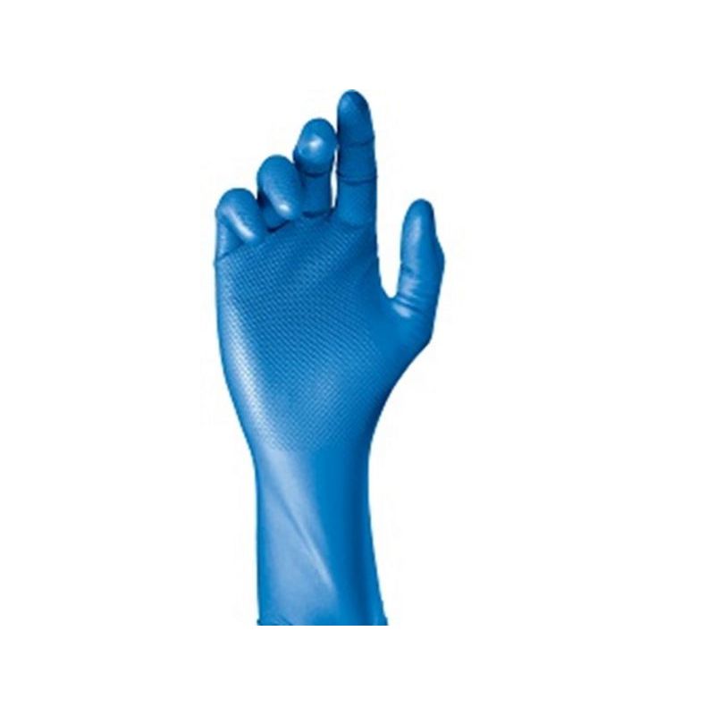 GUANTE DESECHABLE L09 ESCAMADO GRIPAZZ NITR. AZ 580 BL/9