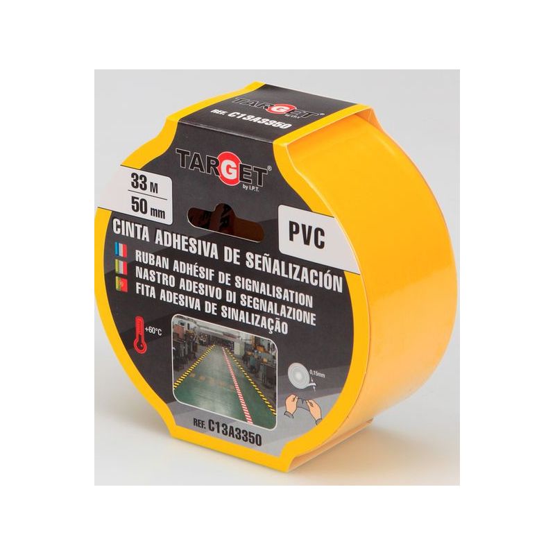 CINTA ADH 50MMx33MT SEÑALIZACION TARGET PVC AMA C13A3350