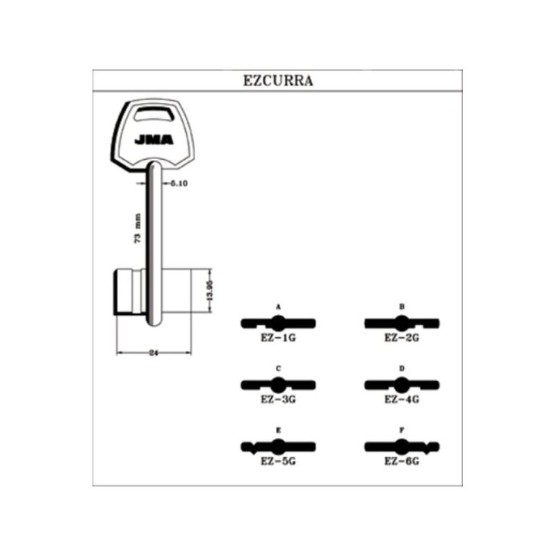 LLAVE DE GORJA EN BRUTO JMA LAT EZ-1G