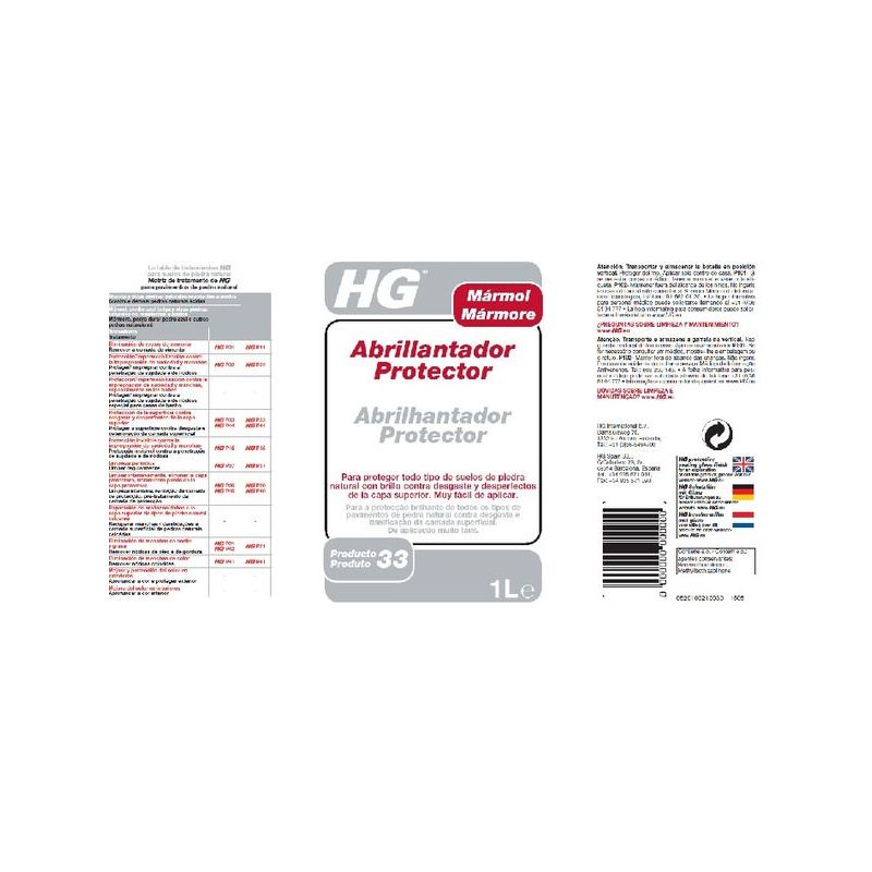 ABRILLANTADOR MARMOL HG 1 LT
