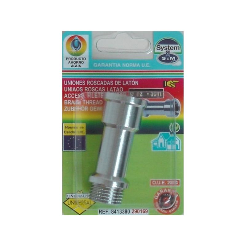UNION ALARGO GRIFOS M-H 1/2" - 5CM CROMO S&amp;M