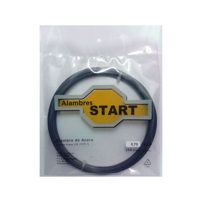 ALAMBRE CUERDA PIANO 1,2MM 250GR ACERO ALAMBRES START 250 GR