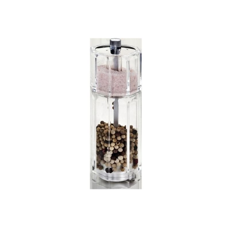 MOLINILLO PIMIENTA 16CM MAN. CON SALERO ACRIL METALTEX
