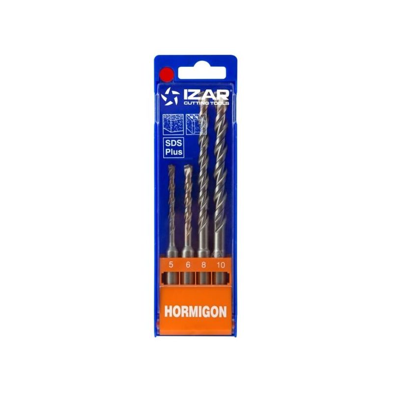 BROCA HORM. SDS PLUS 05/6x110 MM y 8/10x160 MM 04PZ IZAR
