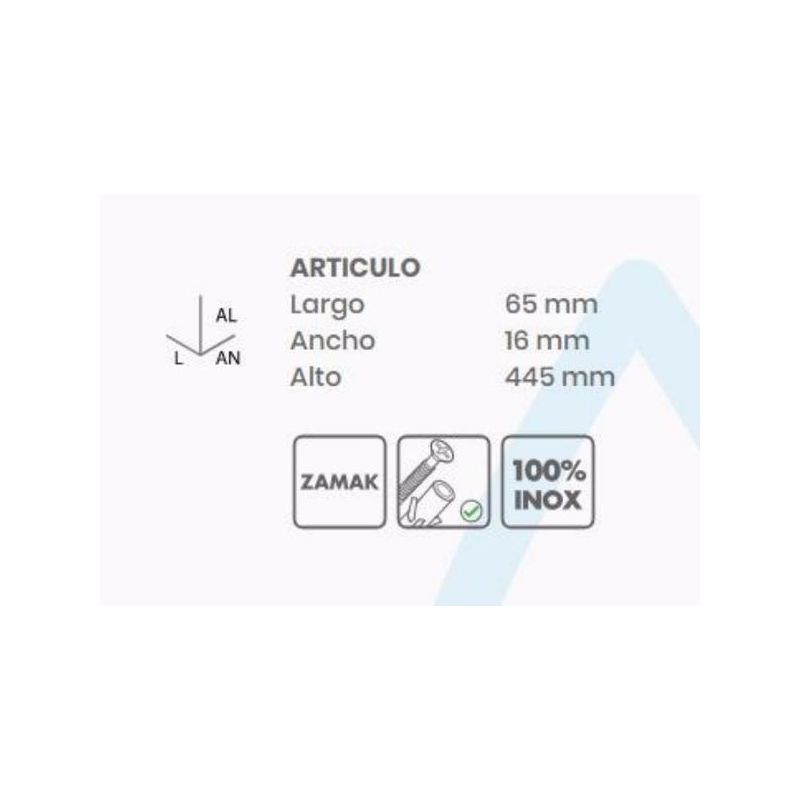 TOALLERO BAÑO BARRA 45CM INOX INOX RONDA TATAY