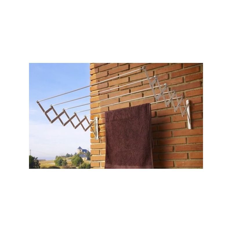 TENDEDERO PARED 5 B. 080CM EXT AC.EP. BL ACORDEON CUNCIAL