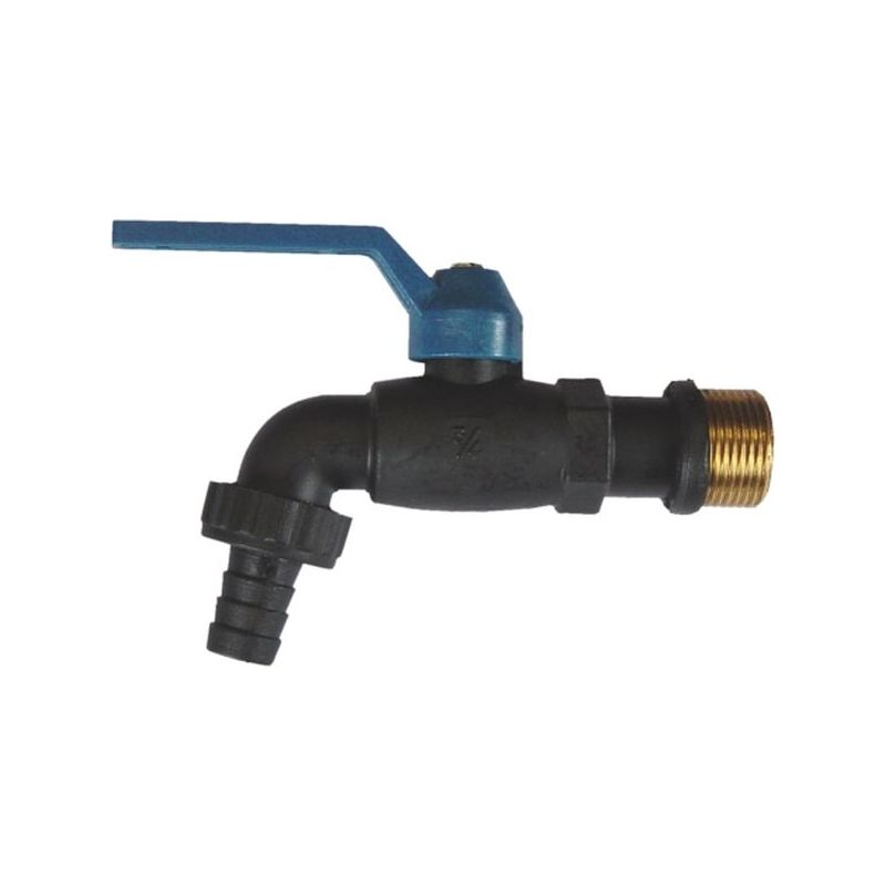 GRIFO JARD CURVO 3/4" PALANCA R/LAT NYL NCH