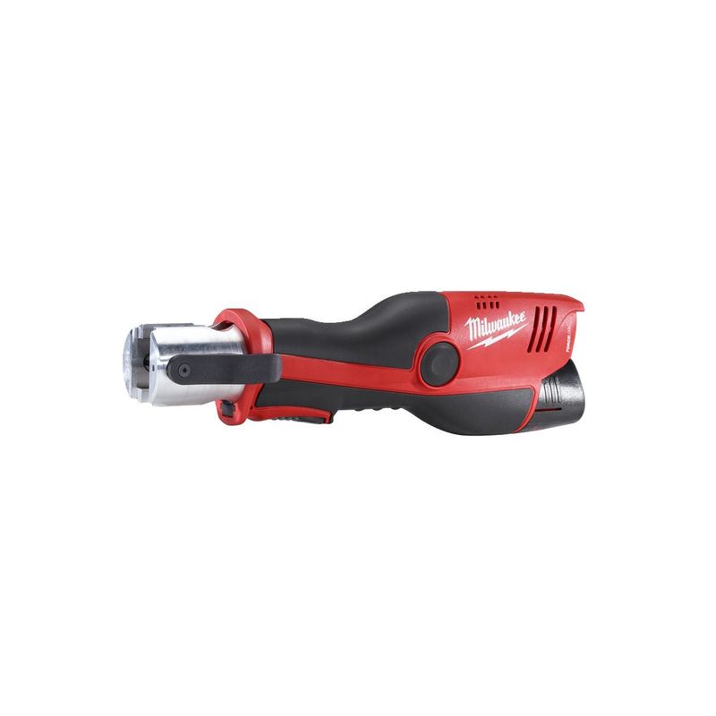 M12HPT-202C Prensadora hidráulica subcompacta M12™ FORCE LOGIC™, fuerza de prensado 19kN, 40000 ciclos de prensado entre mantenimientos, capacidad máxima 35mm en metal y 40mm en plástico. Se suministra con 2 baterías M12B2 y cargador C12C, en kitbox