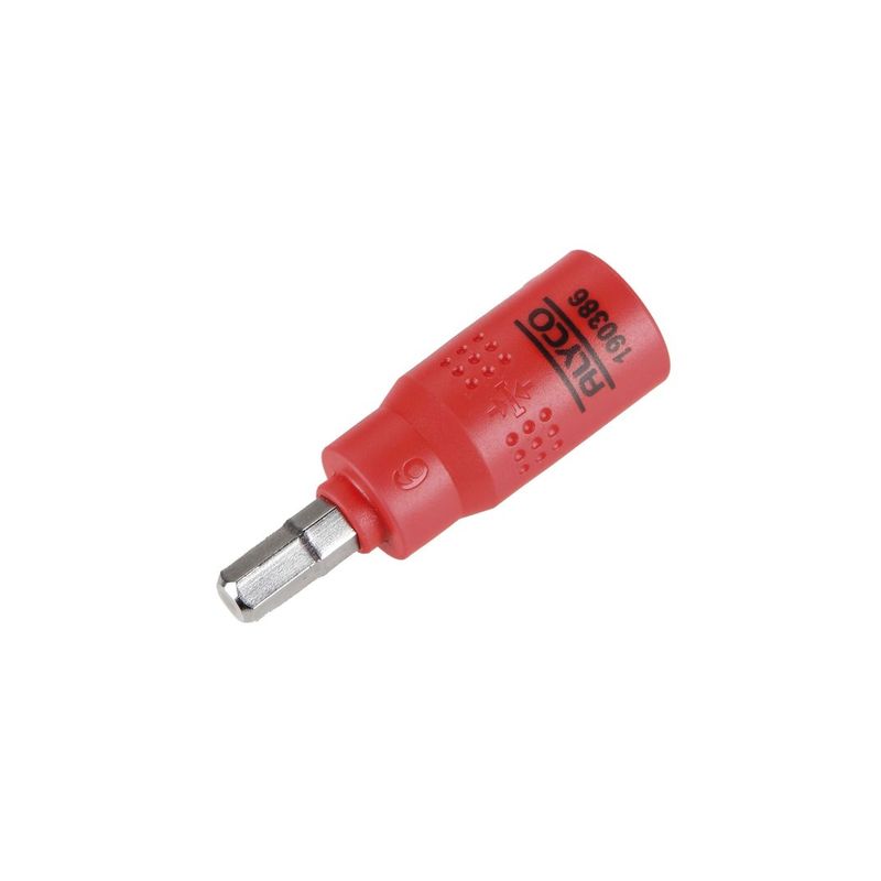 LLAVE VASO 1/4" PUNTA HEX AISLADO 3 MM
