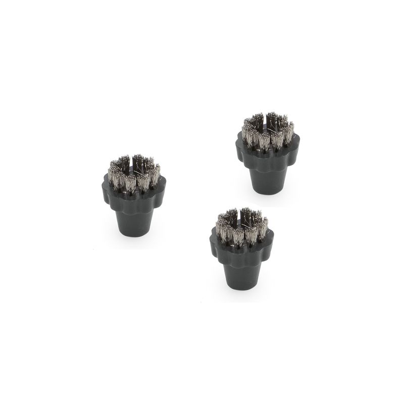 Kit de cepillos redondos de acero inoxidable