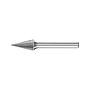Fresa c/ mango MD        forma conica apuntada06185 6mm 6x18mmPferd