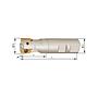 Fresa frontal 90 grados Z3 refrigeracion interiorD32mm para APKT16