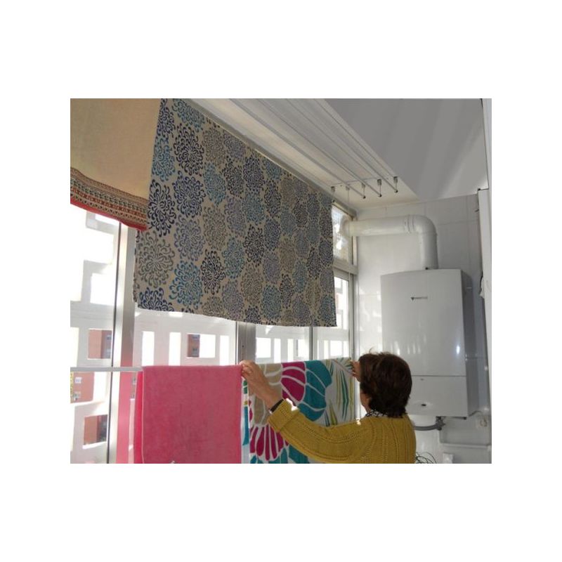 TENDEDERO TECHO 200CM AC BL SUBE-BAJA EFEGETE               