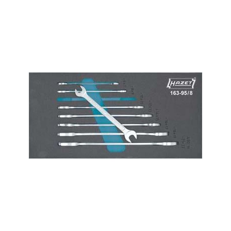 Módulo de herramientas 163- 95/ 8llave de dos bocas fijas Hazet