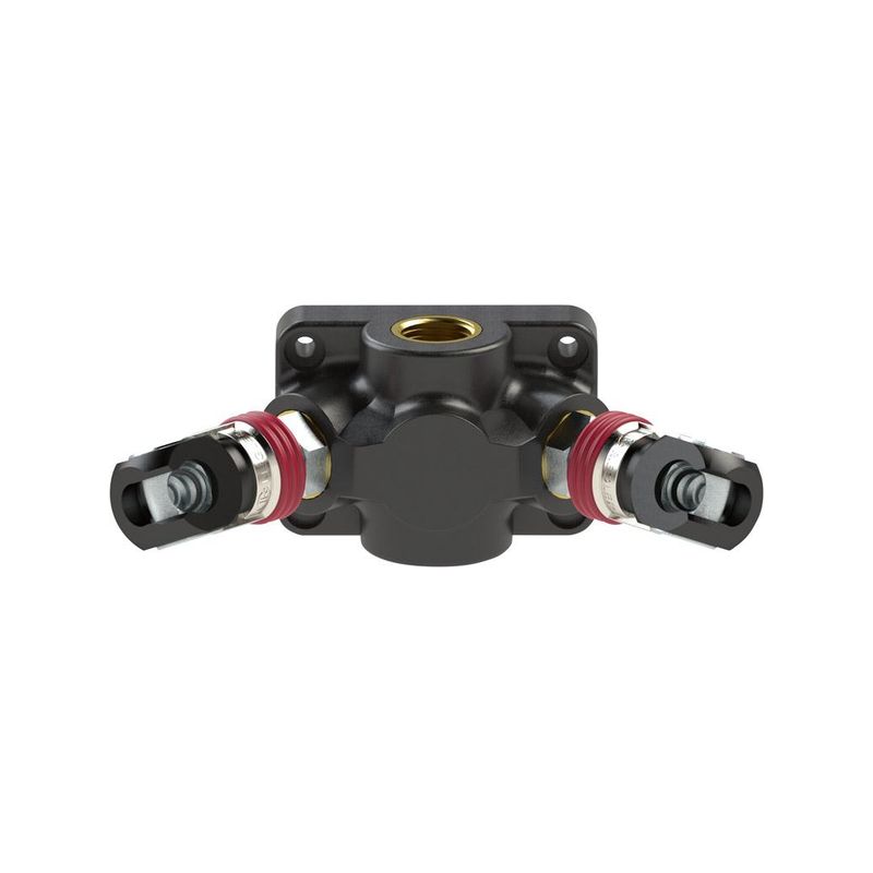 Caja distribucion final Rosca hembra plastico1xG1/2&quot; a 3x acoplamientogiratorio 7,2 RIEGLER