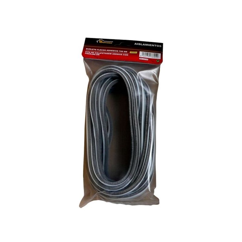 BURLETE VENTANA 06MT ADH CEPILLO 7x5MM ALU BURCASA