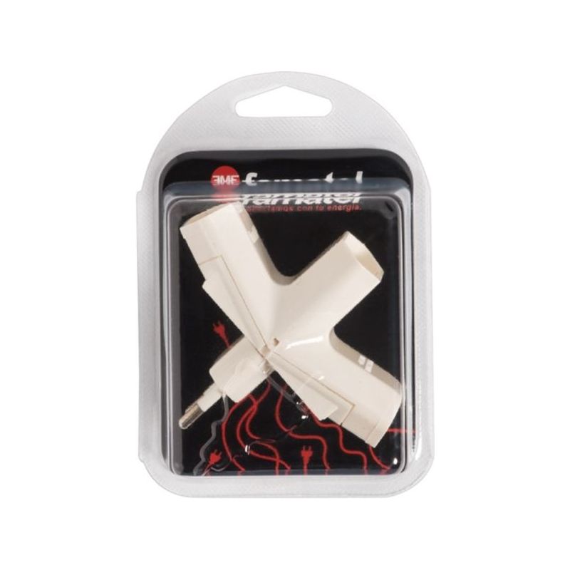 ADAPTADOR ELEC 100x145x65 10A-250V TRI POLIC BL FAMAT