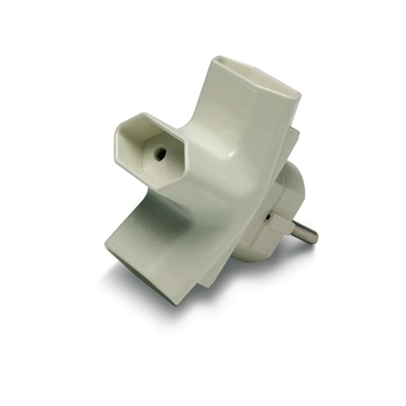 ADAPTADOR ELEC 40x90x80 10A-250V TRI POLIC BL FAMAT