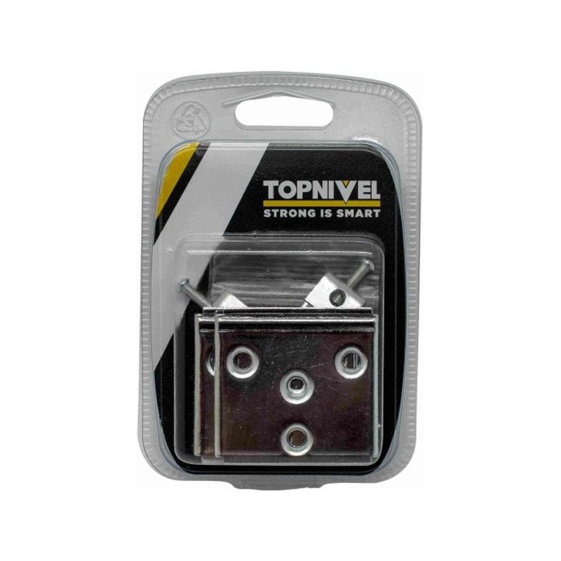 COLGADOR PARED 74MM CINC PLACA SENCILLA REG NIVEL 4 PZ