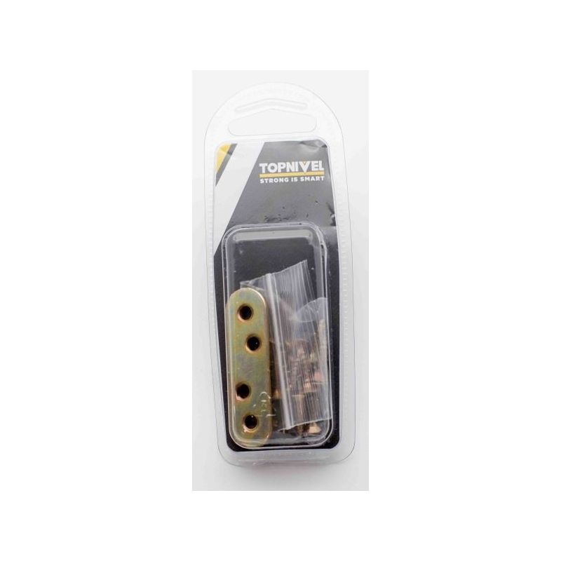 PLACA ENSAMBLE 60X16MM RECTO NIVEL ACERO BICROMAT. NV106172