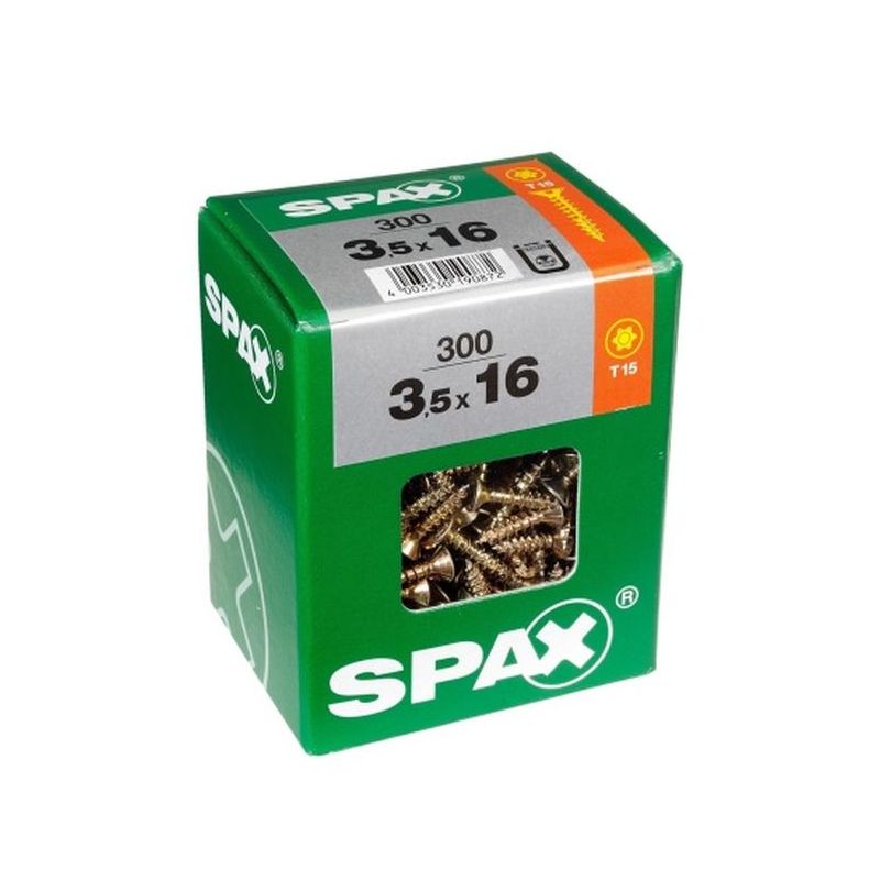 TORNILLO R/MAD. 03,5X012MM BICROMAT. SPAX 300 PZ