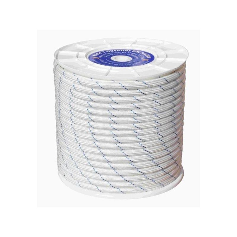 CUERDA TRENZ. DOBLE 18MM PP BL/AZ HYC 100 MT